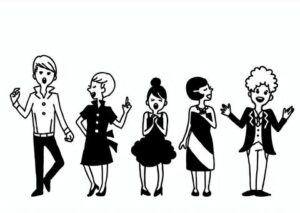 アカペラのイラスト